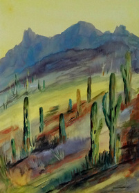 Steffens watercolor painting - Desert Southwest