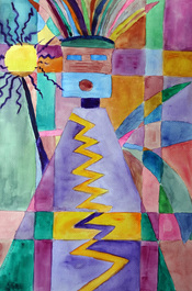 Steffens watercolor painting - Abstract Kacbina