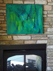 Solana Outdoor Living Showroom with Painting by Peggy Steffens