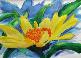 Steffens watercolor painting - Sunflower Series #4