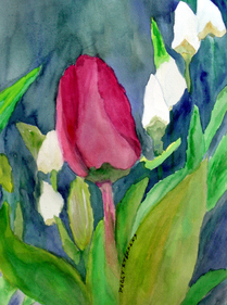 Steffens watercolor painting - Floral Array Series #1