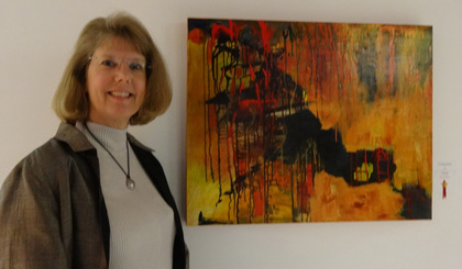 Peggy Steffens at CASA exhibit opening