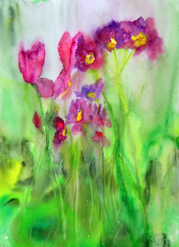 Steffens watercolor painting - Floral Array Series #2