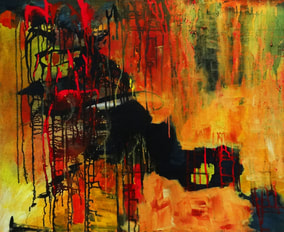 Steffens abstract painting -  Dwelling Within