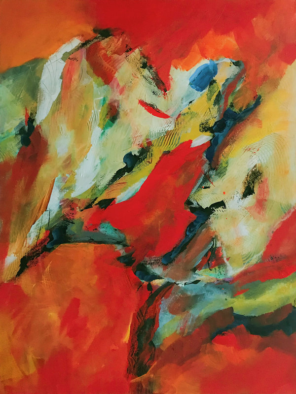 Steffens abstract painting - Desert Glow